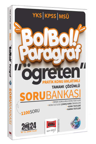 Yargı Yayınları 2024 KPSS MSÜ YKS Bol Bol Öğreten Paragraf Pratik Konu Anlatımlı Tamamı Çözümlü Soru Bankası - 1