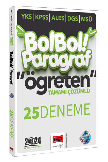 Yargı Yayınları 2024 KPSS ALES DGS YKS MSÜ Bol Bol Öğreten Paragraf Tamamı Çözümlü 25 Deneme - 1