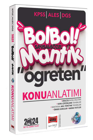 Yargı Yayınları 2024 KPSS ALES DGS Bol Bol Öğreten Sayısal Sözel Mantık Konu Anlatımı - 1