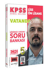 Yargı Yayınları 2024 KPSS Lise Ön Lisans 5Yüz Vatandaşlık Tamamı Çözümlü Soru Bankası - Yargı Yayınları