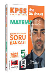 Yargı Yayınları 2024 KPSS Lise Ön Lisans 5Yüz Ekibi Matematik Tamamı Çözümlü Soru Bankası - Yargı Yayınları