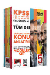 Yargı Yayınları 2024 KPSS Lise Ön Lisans 5Yüz Ekibi GK-GY Tüm Dersler Konu Anlatımlı Modüler Set - Yargı Yayınları