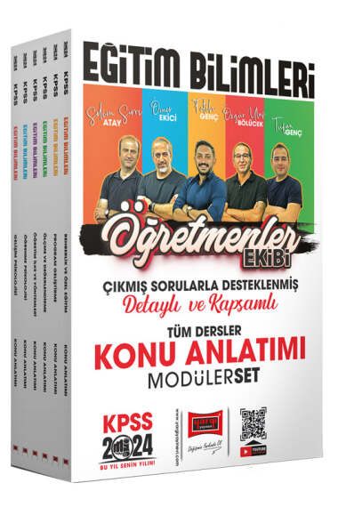 Yargı Yayınları 2024 KPSS Eğitim Bilimleri Öğretmenler Ekibi Tüm Dersler Konu Anlatımlı Modüler Set - 1