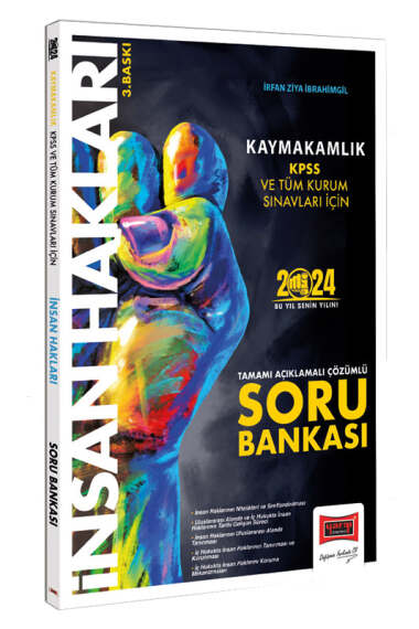 Yargı Yayınları 2024 Kaymakamlık KPSS ve Tüm Kurum Sınavları İçin İnsan Hakları Tamamı Açıklamalı Çözümlü Soru Bankası - 1