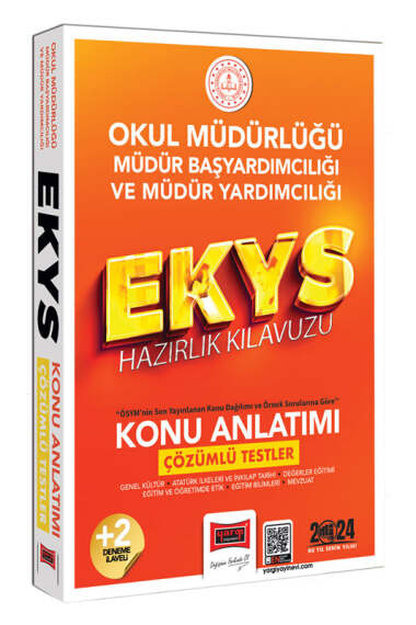 Yargı Yayınları 2024 EKYS Okul Müdürlüğü Müdür Başyardımcılığı ve Müdür Yardımcılığı Hazırlık Kılavuzu Konu Anlatımı Çözümlü Testler ve İlave 2 Deneme - 1