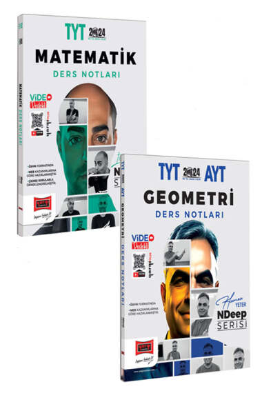 Yargı Yayınları 2024 NDeep TYT-AYT Geometri Video Ders Notları ve TYT Matematik Video Ders Notları Seti - 1