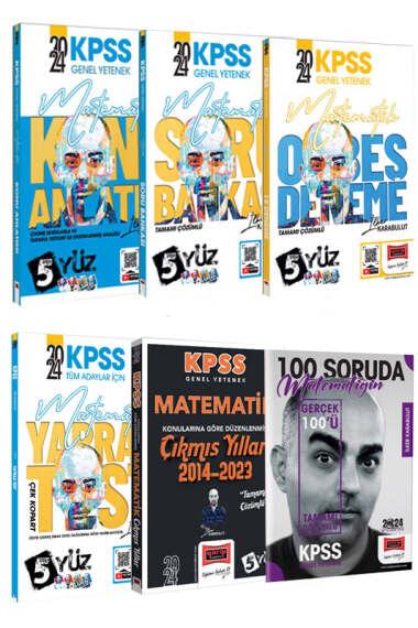 Yargı Yayınları 2024 KPSS 5Yüz Genel Yetenek Matematik Paketi (İlker Karabulut) - 1