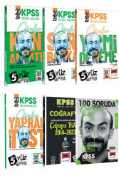 Yargı Yayınları 2024 KPSS 5Yüz Genel Kültür Coğrafya Paketi (Önay Çepe) - Yargı Yayınları
