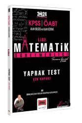 Yargı Yayınları 2024 ÖABT Lise Matematik Öğretmenliği Yaprak Test - Yargı Yayınları