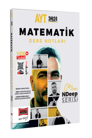 Yargı Yayınları 2024 NDeep Serisi AYT Matematik Video Ders Notları - 1