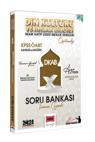 Yargı Yayınları 2024 KPSS ÖABT Mihmandar Serisi (Asya Tekin) DKAB-Din Kültürü ve Ahlak Bilgisi-İHL Öğretmenliği Tamamı Çözümlü Soru Bankası - 1
