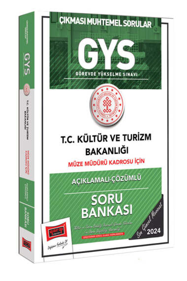 Yargı Yayınları 2024 GYS Kültür ve Turizm Bakanlığı Müze Müdürü Kadrosu İçin Açıklamalı Çözümlü Soru Bankası - 1