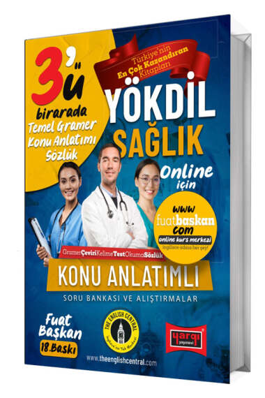 Yargı Yayınları 2024 YÖKDİL Sağlık 3'ü Bir Arada Temel Gramer Konu Anlatımı-Sözlük-Soru Bankası ve Alıştırmalar - 1