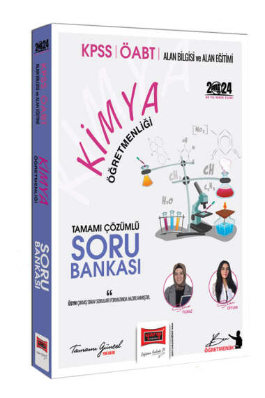 Yargı Yayınları 2024 ÖABT Kimya Tamamı Çözümlü Soru Bankası - 1
