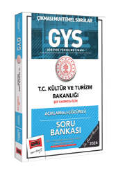 Yargı Yayınları 2024 GYS T.C Kültür ve Turizm Bakanlığı Şef Kadrosu İçin Açıklamalı Çözümlü Soru Bankası (Çıkması Muhtemel Sorular) - Yargı Yayınları