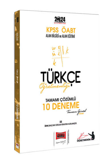 Yargı Yayınları 2024 ÖABT Türkçe Öğretmenliği Tamamı Çözümlü 10 Deneme Sınavı - 1
