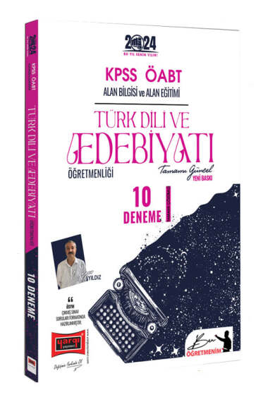 Yargı Yayınları 2024 ÖABT Türk Dili ve Edebiyatı Tamamı Çözümlü 10 Deneme Sınavı - 1