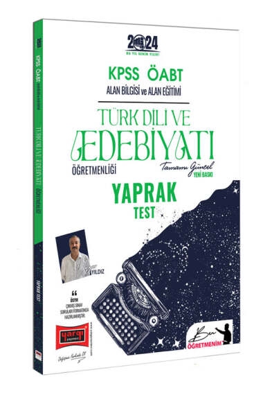 Yargı Yayınları 2024 ÖABT Türk Dili ve Edebiyatı Yaprak Test - 1