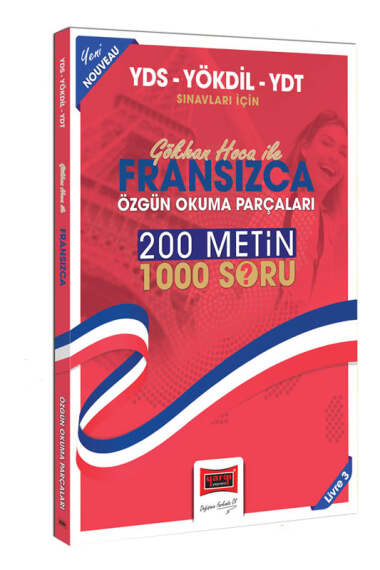 Yargı Yayınları 2024 YDS-YÖKDİL-YDT Sınavları İçin Gökhan Hoca İle Fransızca Özgün Okuma Parçaları (200 Metin 1000 Soru) - 1