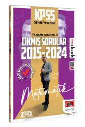 Yargı Yayınları 2025 KPSS Genel Yetenek Matematik 2015-2024 Konularına Göre Düzenlenmiş Tamamı Çözümlü Çıkmış Sorular - Yargı Yayınları