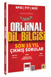 Yargı Yayınları 2025 KPSS TYT MSÜ Klas Serisi Orijinal Dil Bilgisi Son 15 Yıl Çıkmış Sorular - Yargı Yayınları