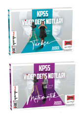 Yargı Yayınları 2025 KPSS Genel Yetenek Türkçe Video Ders Notları ve Matematik Video Ders Notları Seti - Yargı Yayınları