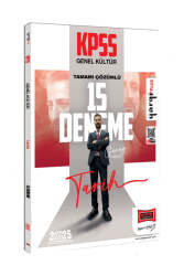 Yargı Yayınları 2025 KPSS Genel Kültür Tamamı Çözümlü Tarih 15 Deneme - Yargı Yayınları