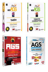 Yargı Yayınları & Yediiklim Yayınları 2025 MEB-AGS Tarih - Türkiye Coğrafyası - Anayasa Soru Bankası Seti (4 Kitap) - Yargı Yayınları