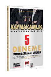 Yargı Yayınları 2025 Kaymakamlık Sınavlarına Hazırlık Tamamı Açıklamalı Çözümlü 5 Deneme Sınavı - Yargı Yayınları