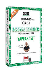 Yargı Yayınları 2025 MEB-AGS ÖABT Sosyal Bilgiler Öğretmenliği Yaprak Test - Yargı Yayınları