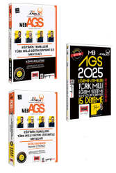 Yargı Yayınları 2025 MEB-AGS Eğitimin Temelleri Türk Milli Eğitim Sistemi ve Mevzuatı (Konu-Soru-Deneme) Seti - Yargı Yayınları