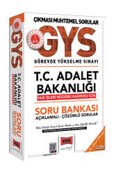 Yargı Yayınları 2025 GYS T.C Adalet Bakanlığı Yazı İşleri Müdürü Kadrosu İçin Çözümlü Soru Bankası - Yargı Yayınları