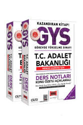 Yargı Yayınları 2025 T.C Adalet Bakanlığı Memur Kadrosu İçin Ders Notları (2 Cilt) - Yargı Yayınları