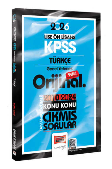Yargı Yayınları 2026 KPSS Lise-Önlisans Türkçe Orijinal 2010-2024 Konu Konu Çıkmış Sorular - 1