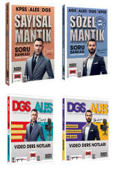 Yargı Yayınları 2025 KPSS ALES DGS AGS Sayısal-Sözel Mantık Soru Bankası ve Video Ders Notları Full Set (4 Kitap) - Yargı Yayınları