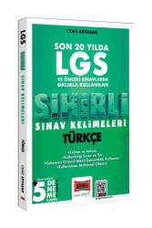 Yargı Yayınları 8.Sınıf LGS Türkçe Son 20 Yılda Sıklıkla Kullanılan Sihirli Sınav Kelimeleri - Yargı Yayınları