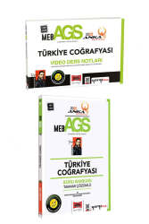 Yargı Yayınları 2025 MEB-AGS Anka Serisi Türkiye Coğrafyası Video Ders Notları ve Soru Bankası Seti (2 Kitap) - Yargı Yayınları