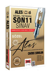 Yargı Yayınları 2026 ALES VIP Sözel Yetenek Son 11 Sınav Çıkmış Sorular (13 Nisan 2025 Sınavı Dahil) - Yargı Yayınları
