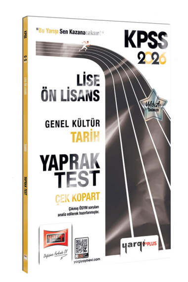 Yargı Yayınları 2026 KPSS Lise-Ön Lisans Genel Kültür Tarih Çek Kopart Yaprak Test - 1
