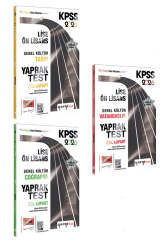 Yargı Yayınları 2026 KPSS Lise-Ön Lisans Genel Kültür Yaprak Test Seti (3 Kitap) - Yargı Yayınları