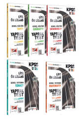 Yargı Yayınları 2026 KPSS Lise-Ön Lisans GK-GY Tüm Dersler Yaprak Test Seti (5 Kitap) - Yargı Yayınları