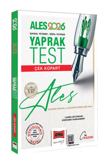Yargı Yayınları 2026 ALES VIP Sayısal-Sözel Yetenek Çek Kopart Yaprak Test - 1