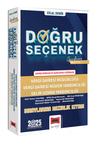 Yargı Yayınları 2025 Doğru Seçenek Vergi Dairesi Müdürlüğü Sınavlarına Hazırlık Kitabı 18.Baskı - 1