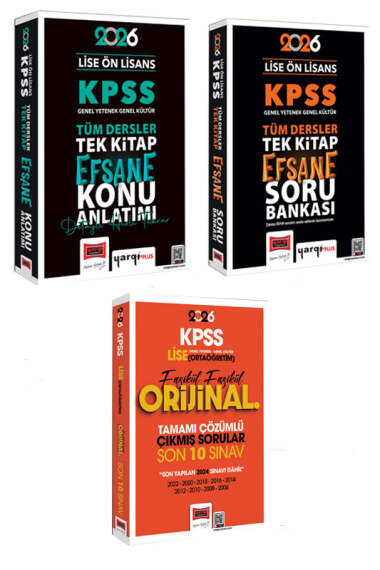 Yargı Yayınları 2026 KPSS Lise Ön Lisans GK-GY Tüm Dersler Konu - Soru - Lise Ortaöğretim Fasikül 10 Sınav Çıkmış Sorular Seti - 1