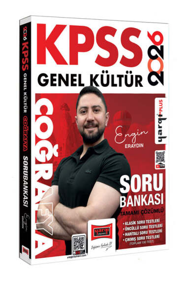Yargı Yayınları 2026 KPSS Genel Kültür Tamamı Çözümlü Coğrafya Soru Bankası (Engin Eraydın) - 1