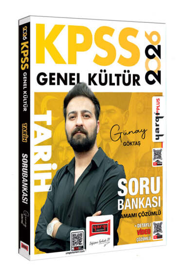 Yargı Yayınları 2026 KPSS Genel Kültür Tamamı Çözümlü Tarih Soru Bankası (Günay Göktaş) - 1