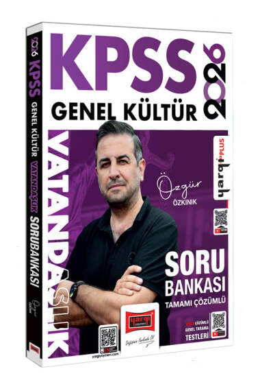 Yargı Yayınları 2026 KPSS Genel Kültür Tamamı Çözümlü Vatandaşlık Soru Bankası (Özgür Özkınık) - 1