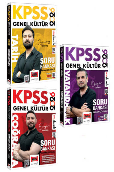Yargı Yayınları 2026 KPSS Genel Kültür Tarih-Coğrafya-Vatandaşlık Tamamı Çözümlü Soru Bankası Seti (3 Kitap) - 1