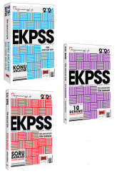 Yargı Yayınları 2026 Tüm Adaylar İçin EKPSS GK-GY Tüm Dersler Konu-Soru-Deneme Seti (3 Kitap) - Yargı Yayınları
