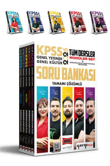 Yargı Yayınları 2026 KPSS Genel Yetenek Genel Kültür Tüm Dersler Tamamı Çözümlü Modüler Soru Bankası Seti (5 Kitap) - 1